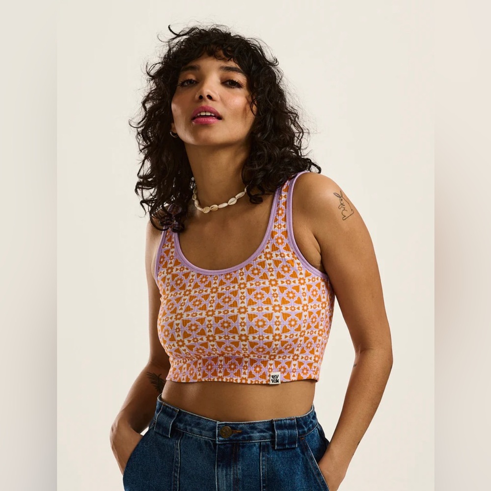 NWT Lucy & Yak Josy Vest (Tank) Top in size Small and color Alora